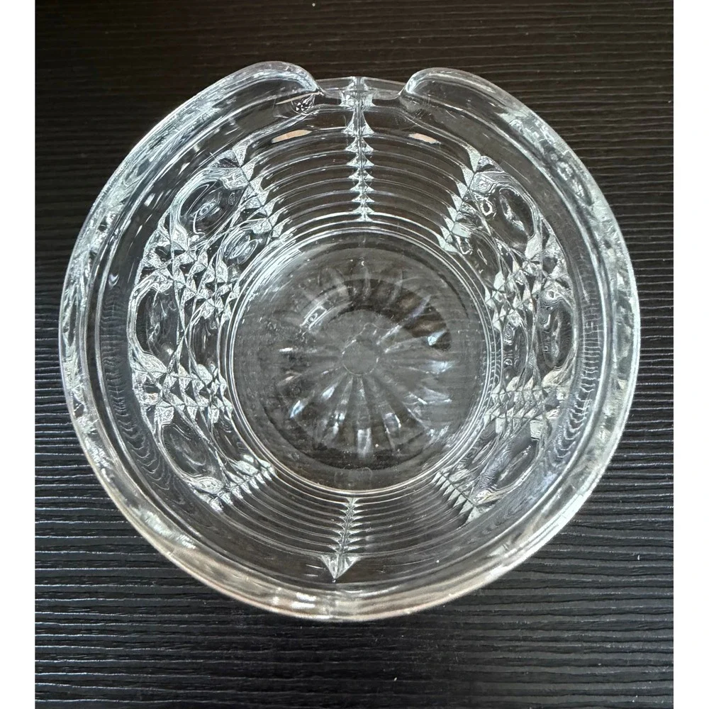 Vintage Pressed Glass Jar in the Windsor Button and Cane Pattern Jam Sugar